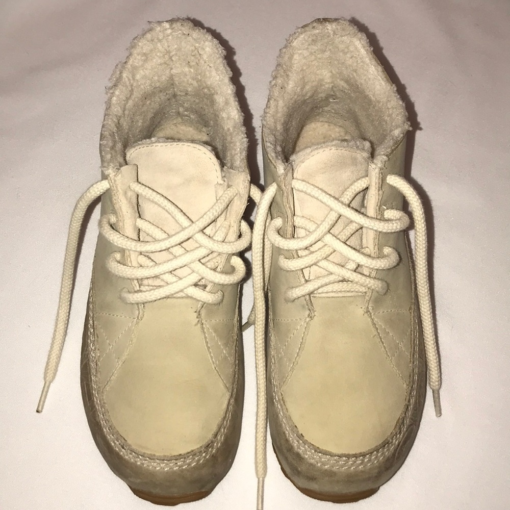SOREL Cream Waterproof Winter Ankle Boots S:8.5